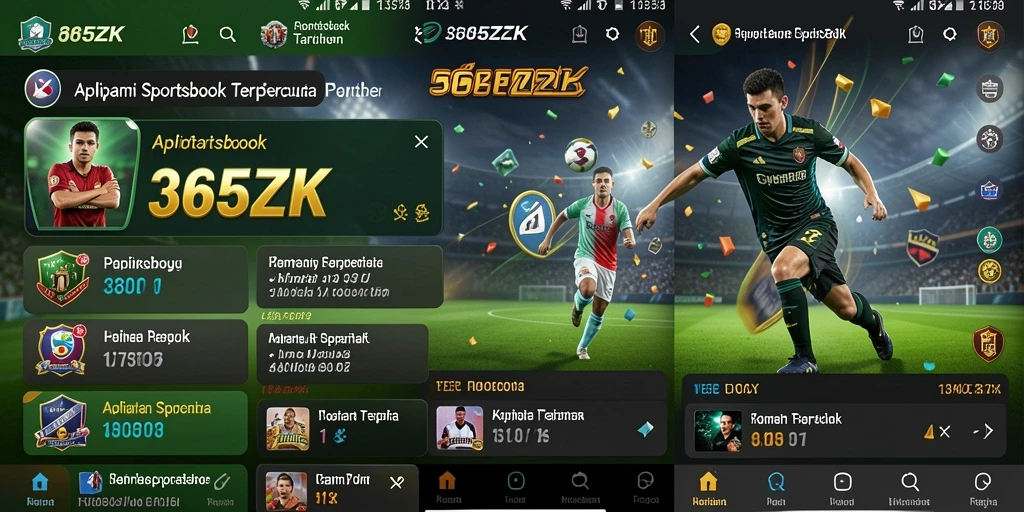 Tampilan antarmuka aplikasi 365ZK dengan pilihan taruhan variatif.