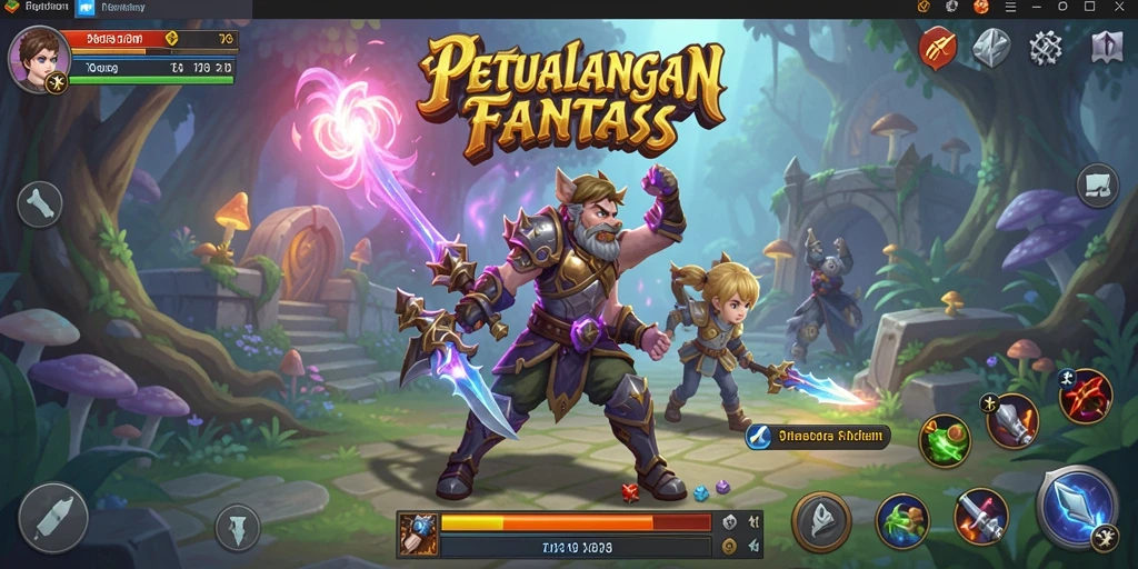 Screenshot permainan D73 dengan aksi RPG yang menegangkan.