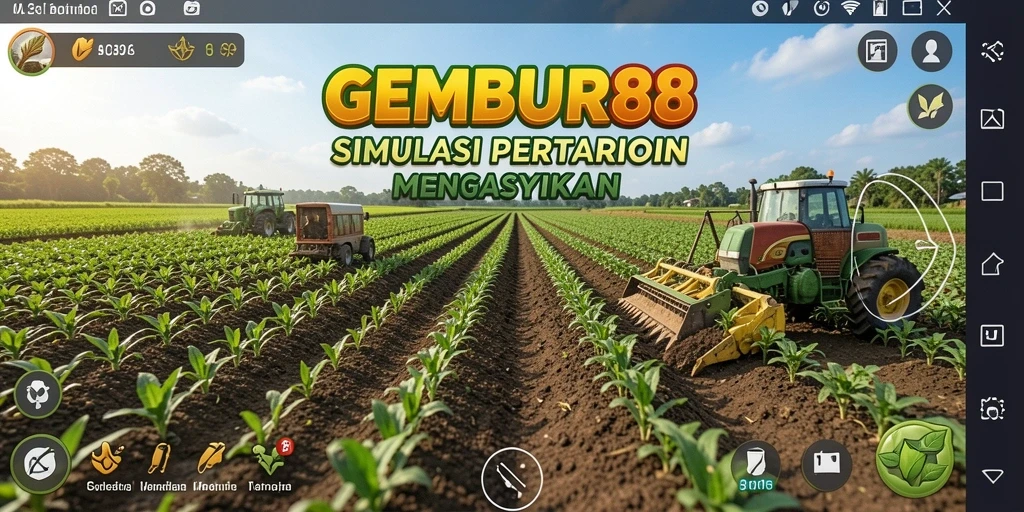 Tampilan screenshot <strong>GEMBUR88</strong> menampilkan pengalaman bertani yang menarik dan interaktif.