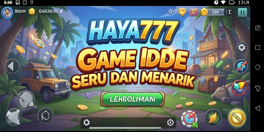 Tampilan gameplay HAYA777 yang menarik dan penuh warna.