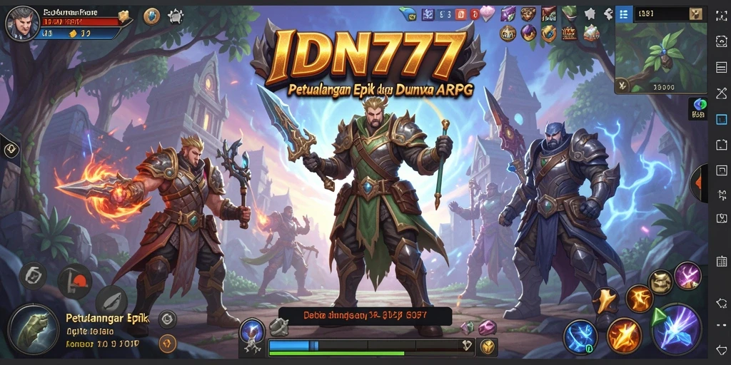 Tampilan gameplay ARPG yang mendebarkan di IDN777.