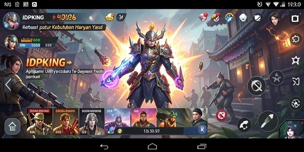 Screenshot aplikasi IDPKING menampilkan antarmuka yang bersih dan fungsional.