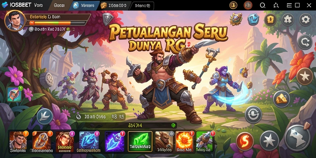 Tangkapan layar dari gameplay RPG yang epik dan menegangkan.