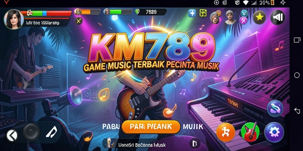 Tampilan permainan KM789 yang menarik dengan gameplay musik interaktif.