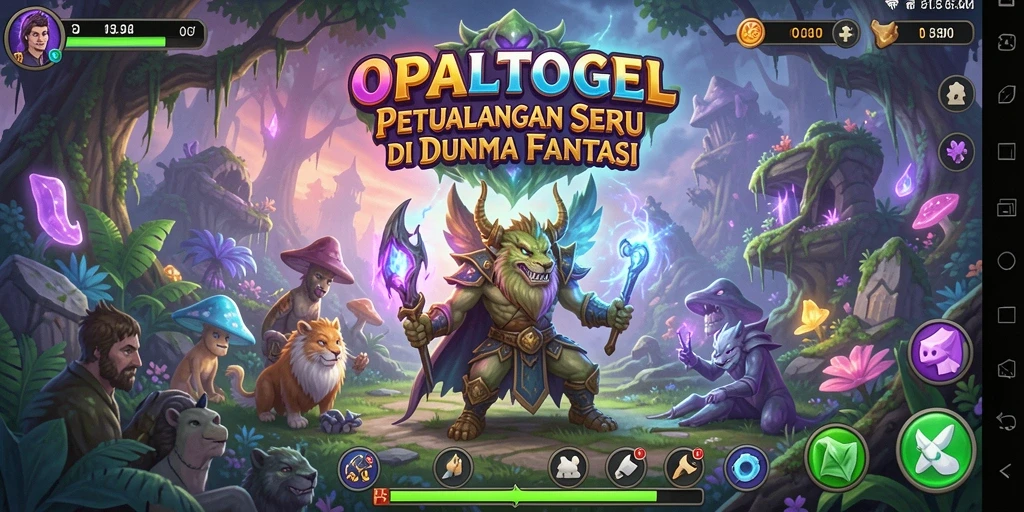 Tampilan menarik gameplay OPALTOGEL dengan petualangan seru.