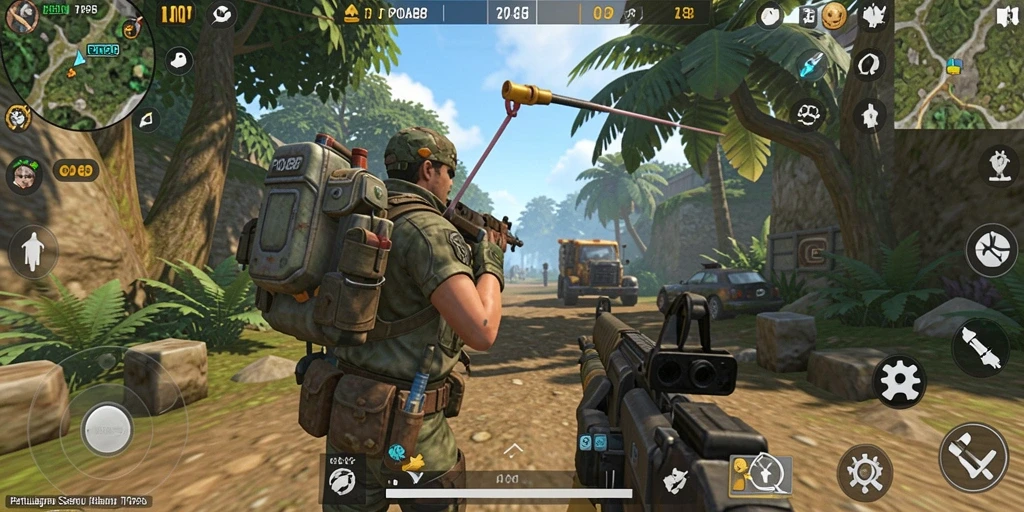 Screenshot utama POA88 yang menampilkan aksi gameplay seru TPS.