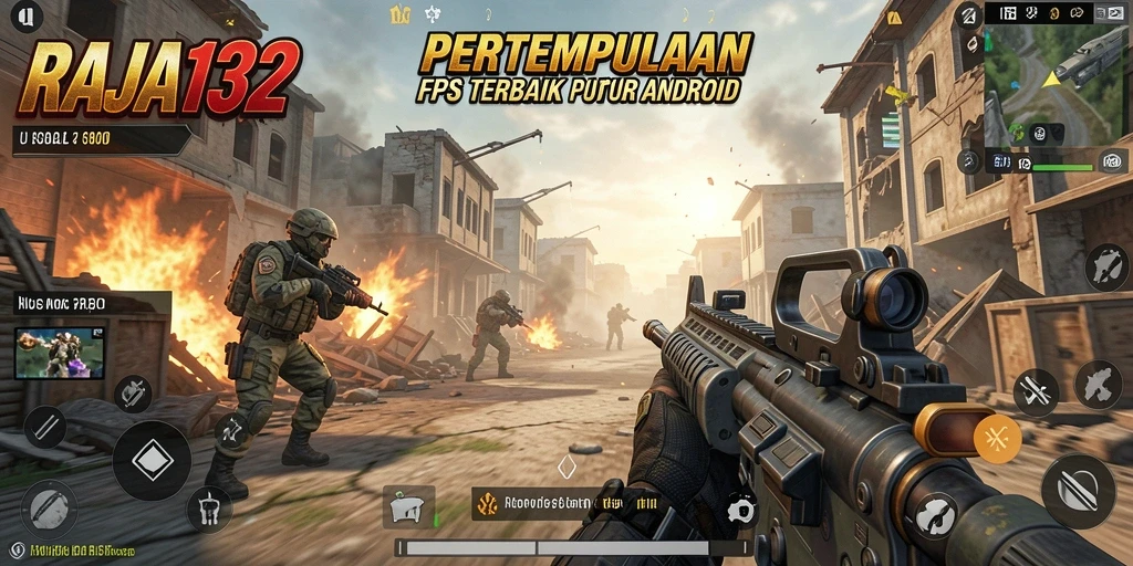 Screenshot gameplay RAJA132 yang menunjukkan aksi tembak-menembak seru.