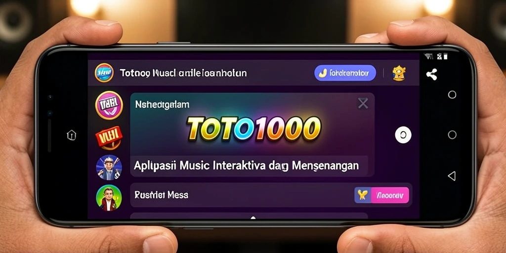 Tampilan gameplay interaktif TOTO1000 yang penuh warna.