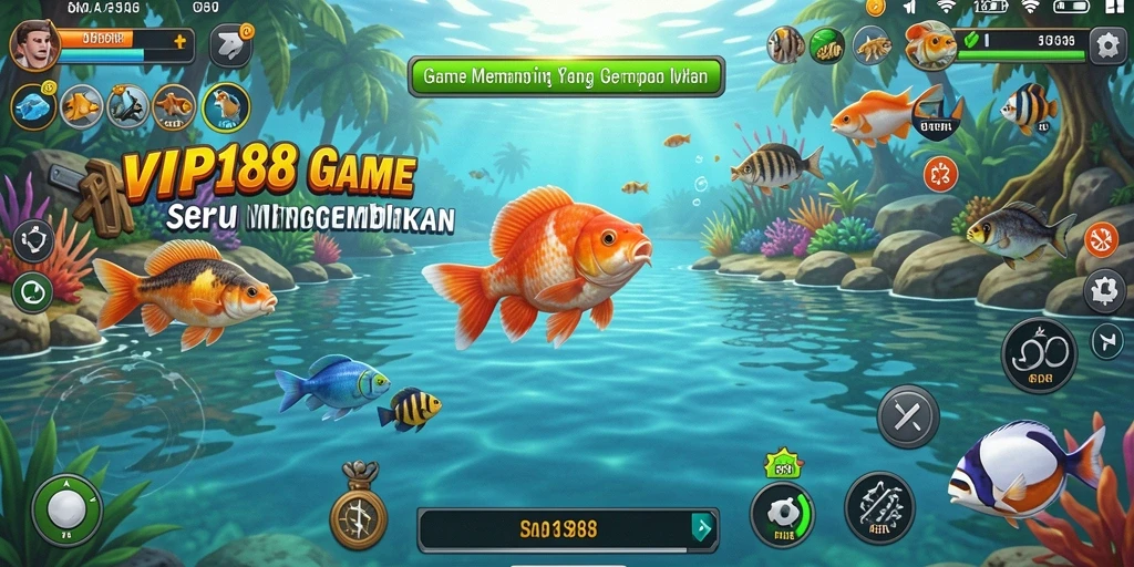 Screenshot utama <strong>VIP188</strong> menampilkan aksi memancing yang sangat seru.
