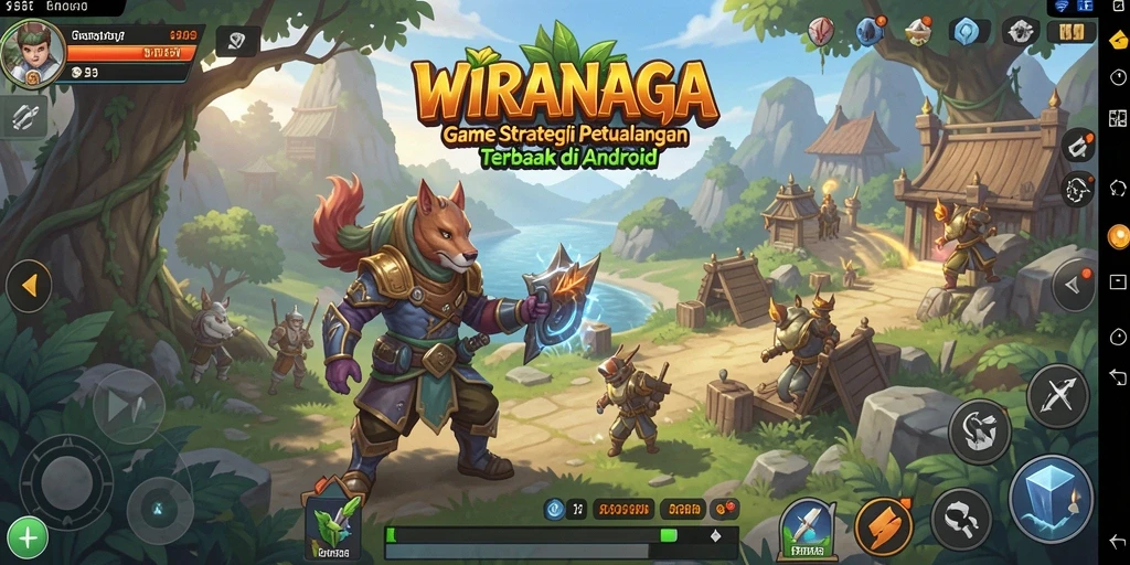 Tampilan gameplay <strong>WIRANAGA</strong> yang menarik dan strategi mendalam.